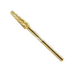 BEAUTIFUL NAILS Drill bits - carbide cone gold coarse